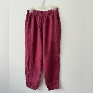 Conscious Clothing Sophie Pants; M/L in Orchid linen